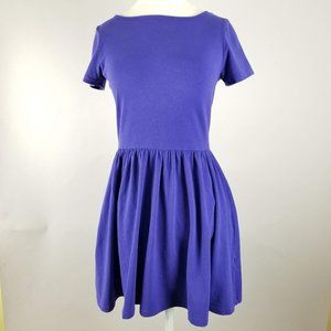 Purple Blue Cute Asos Skater Dress